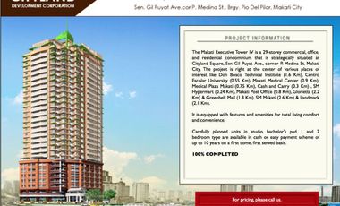 MAKATI CONDO AFFORDABLE, RFO NEAR AYALA OFFICES