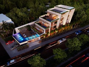Departamento en venta en la Veleta, Tulum. ¡El precio más bajo!