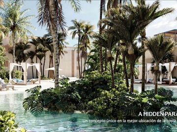 Departamento con acceso al mar, club de playa, areas verdes y amenidades, en pre