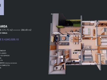 Departamento en Venta en Alto Lago