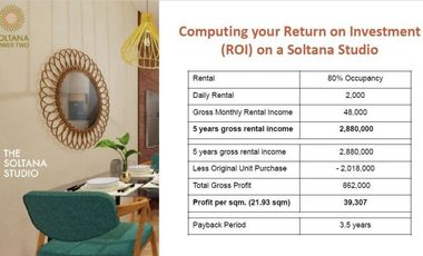 SOLTANA NATURE STUDIO Condo for Sale in Lapu-Lapu with Spacious Garden Amenities