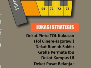 Dijual Rumah Cluster Baru dan Cantik di Tanah Baru, Depok