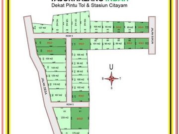 Promo: Kavling Standar Perumahan Dekat Stasiun Citayam, Legalitas SHM