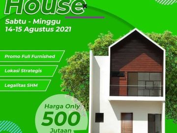 Rumah VILLA SEJUK ASRI KONSEP SMARTHOME DKT PUNCAK DI CUGENANG CIPANAS