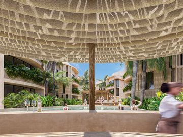 Departamento Planta Baja de 2 Recámaras a metros de la Playa en Chicxulub Puerto