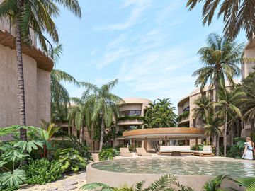 Departamento Planta Baja de 2 Recámaras a metros de la Playa en Chicxulub Puerto