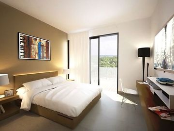 Penthouse, a pasos de la Quinta Avenida y 650 metros de la playa, cine, albercas