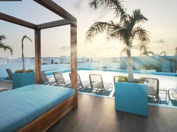 Penthouse, a pasos de la Quinta Avenida y 650 metros de la playa, cine, albercas