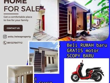 Beli rumah Sekarang Juga, Gratis Satu Unit Sepeda Motor