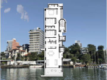 Departamento SEMIPISO en venta a estrenar frente al río