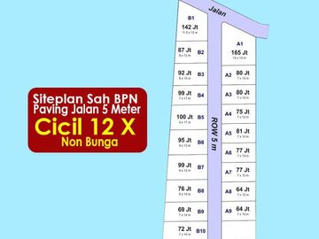 60 Jt-an: SHM Pecah Unit, Kapling Perumahan Adiwerna