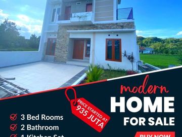 Rumah Cantik Jual Harga Terjangkau Di Bantul 2 Lantai Type 68/108