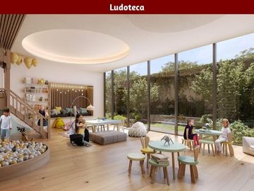 Apartamento con terraza, techos altos, piscina, pet friendly, venta Bosque Real