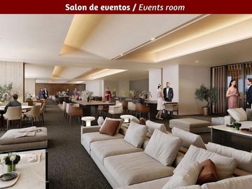 Apartamento con terraza, techos altos, piscina, pet friendly, venta Bosque Real