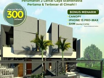 Rumah Dua Lantai Cimahi dekat Kota Bandung Hanya 300 Jutaan