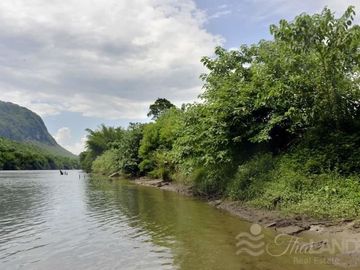 INCREDIBLE PRICE WITH 130 METERS OF RIVERFRONT AND 50 METERS ON THE HIGHWAY JUST 13 KM FROM ERAWAN NATIONAL PARK!!!