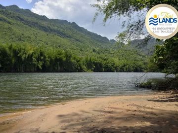 INCREDIBLE PRICE WITH 130 METERS OF RIVERFRONT AND 50 METERS ON THE HIGHWAY JUST 13 KM FROM ERAWAN NATIONAL PARK!!!