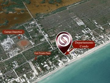 Condo frente al mar, alberca, terraza en cada departamento, cuarto de lavado,Jac