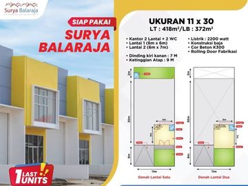 Gudang di lokasi yang Strategis