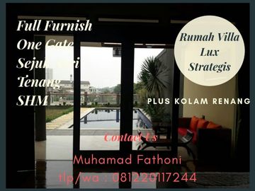 Rumah Exclusive Cluster di Ciumbuleuit Fasilias Private Pool Fully Furnished Lokasi Dekat ke UNPAR.