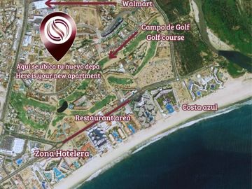 Condo con vista al mar, spa, gimnasio, alberca infinity, asadores, fogatas.