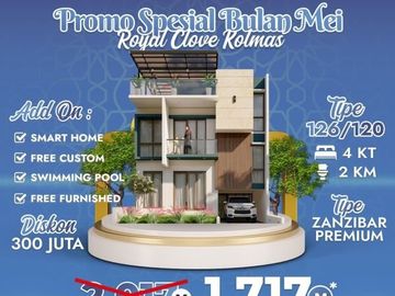 Diskon 300 Juta Rumah Smarthome Berkolam Renang Free Furnish di Cimahi Cipageran