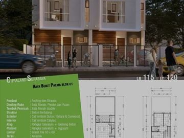Dijual Rumah Minimalis Raya Bukit Palma Surabaya Barat
