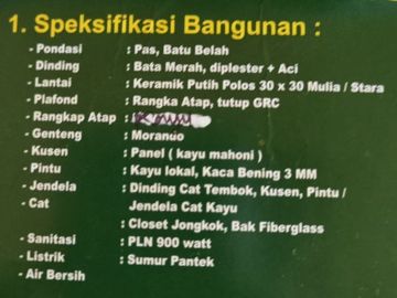 Rumah Murah Hook di Dawuan Regensi Kabupaten Cirebon
