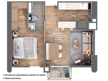 apartaestudio en arriendo en el salitre-teusaquillo. Cod A111708