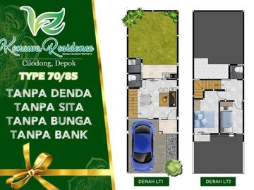 Rumah Syariah gaya Modern Tropis 2 lantai di Cilodong Depok