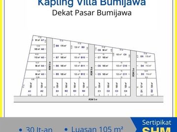 2 Menit Pasar Bumijawa, Tanah Perumahan Tegal, Terima SHM Perunit