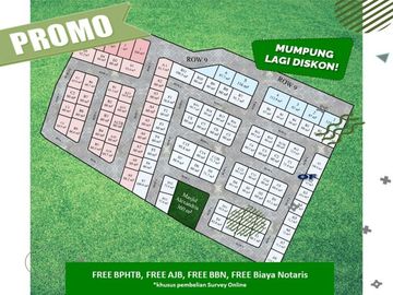 Posisi Hook Rumah Dekat kota Lingkungan Asri 2KT Tipe 25/107