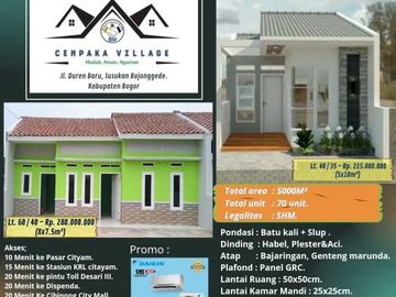 RUMAH READY STOCK DIJUAL DI CITAYAM DEKAT STASIUN