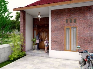 Rumah Etnik Ekonomis Berkonsep Jawa dengan Lingkungan Asri