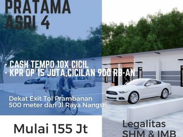 Rumah Baru Modern Bisa KPR Angsuran Ringan Dekat Puskesmas Jogonalan
