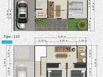 Rumah mewah 2 lantai di tengah kota Jogja dekat pusat bisnis Jln Magelang