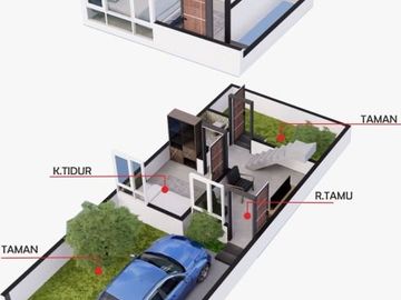 Harga Ekonomis Rumah Minimalis 2LT Cuma 500 Jutaan dekat Jalan Raya Cinunuk Cileunyi