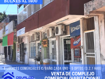 Excelente oportunidad de inversion! venta de complejo comercial/ habitacional ubicado en Bulnes al 1400