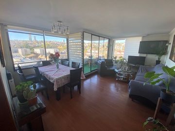 Venta depto 3 dormit, 3 baños, estac a pasos Mall, Viña