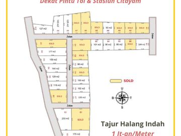 Hanya 1 Jt-an/m², Dekat Tol & Stasiun Citayam