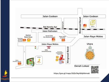 Rumah Dijual Di Jl Wates Yogyakarta, Dekat Pasar Gamping, LT 112 M2