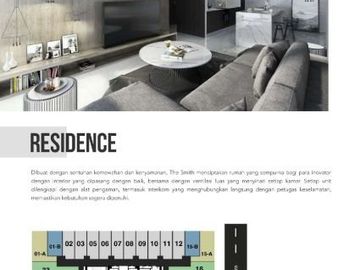 Dijual apartemen residencial the Smith full furnished bagus nyaman free tax