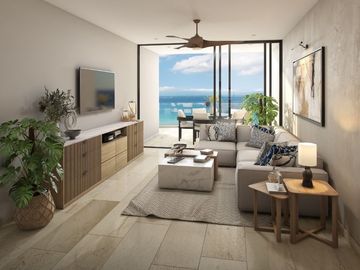 Penthouse frente al mar, con alberca privada, terraza de 78 m2 con vista al mar,