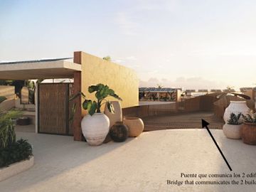 Penthouse con vista al mar desde la terraza comun, area de asador