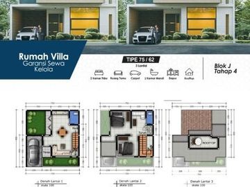 Bisa disewakan, Jual Rumah Villa View Gunung Arjuna Investasi Menguntungkan | 0
