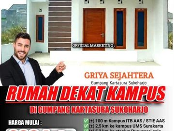 Rumah Kartasura Rumah Kampus UMS Solo Rumah Gumpang Kartasura Tanah solo