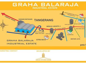 Gudang Lokasi Strategis di Graha Balaraja Tangerang