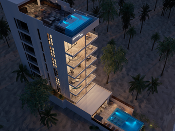 Departamento en venta Mérida Yucatán,  Bruna Beach Towers Chelem