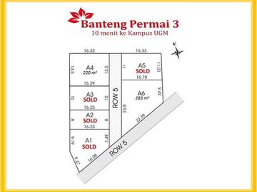 Dekat Kampus UGM Jogja, Tanah Jalan Kaliurang: Sertipikat SHM