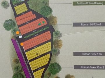 Rumah Baru 1 Lnt, LT 60 m&sup2;, Rp 646 Juta, di Pancoran Mas, De